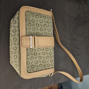 Guess Green and Tan Women's Bag